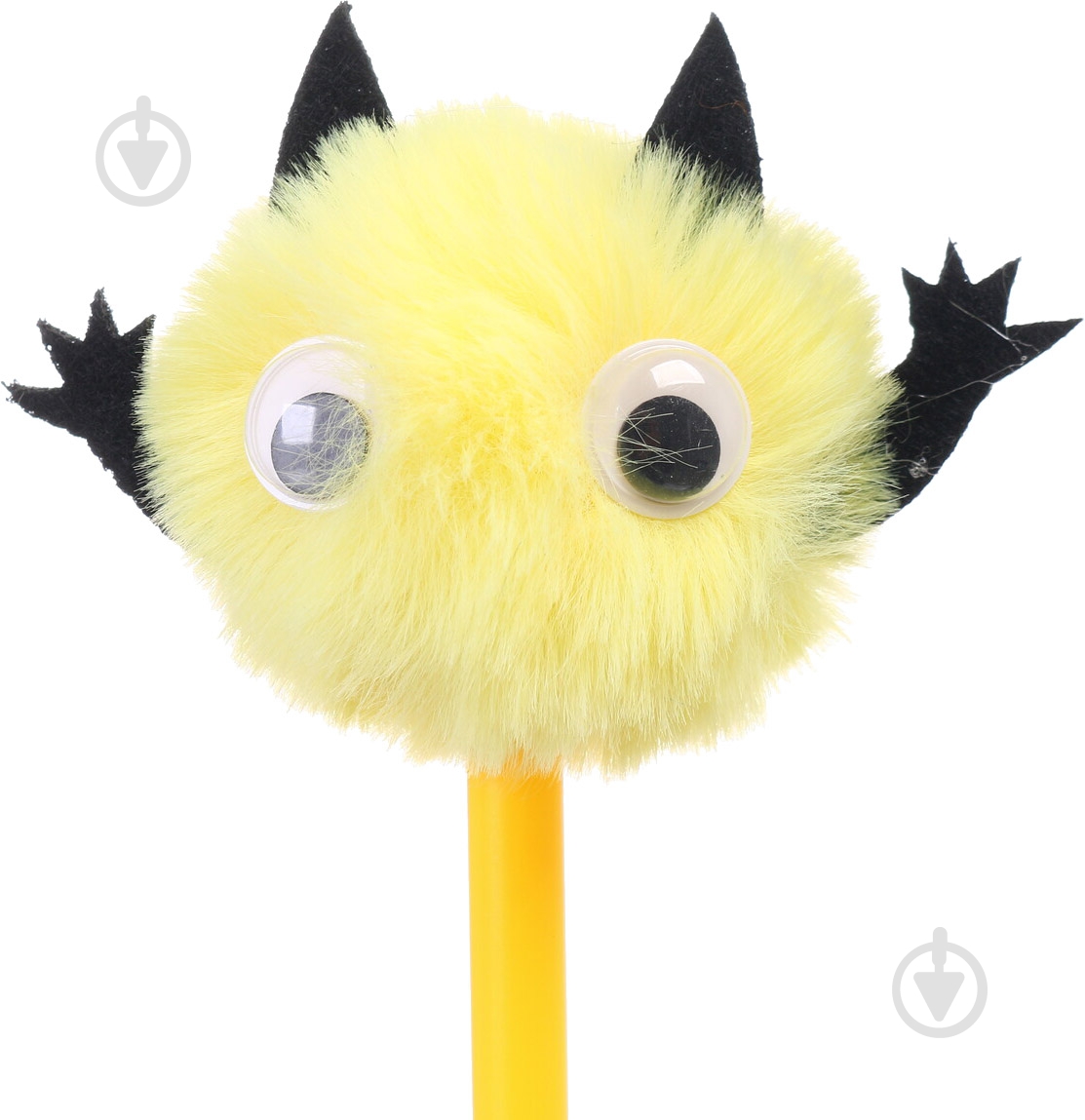 Ручка шариковая Страшка желтая - фото 3