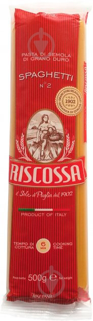 Макароны Riscossa Spaghetti 500 г (8011780000922) - фото 1 Макароны Riscossa Spaghetti 500 г (8011780000922) - фото 1
