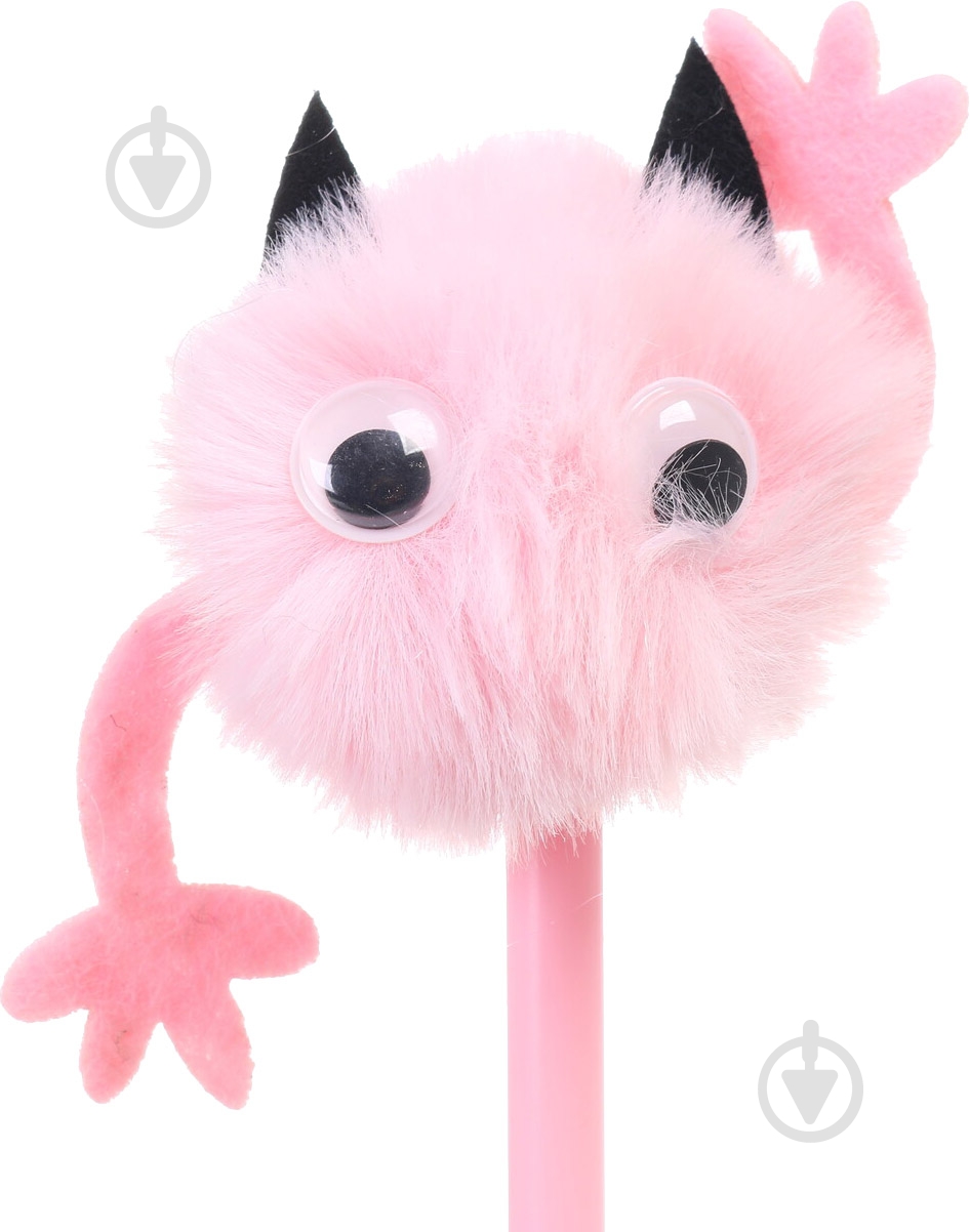 Ручка шариковая Страшка розовая - фото 3