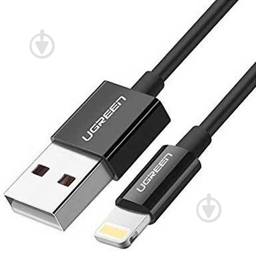 Кабель UGREEN US155 USB - Lightning Cable 2 м black (80823) - фото 1 Кабель UGREEN US155 USB - Lightning Cable 2 м black (80823) - фото 1