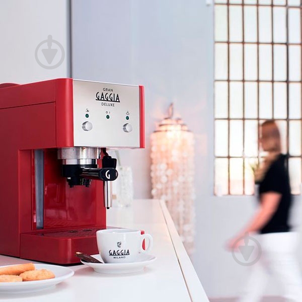 Кофеварка рожковая Gaggia Gran Deluxe red - фото 2