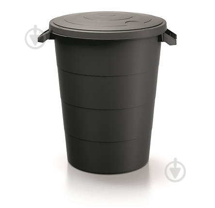 Бак конусный Prosperplast Smooth 120 л черный - фото 1