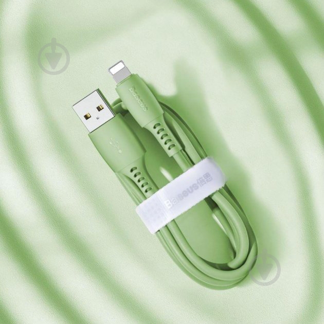 Кабель BASEUS USB AM-Lightning M 2.4A 1,2 м green (CALDC-06) - фото 6 Кабель BASEUS USB AM-Lightning M 2.4A 1,2 м green (CALDC-06) - фото 6