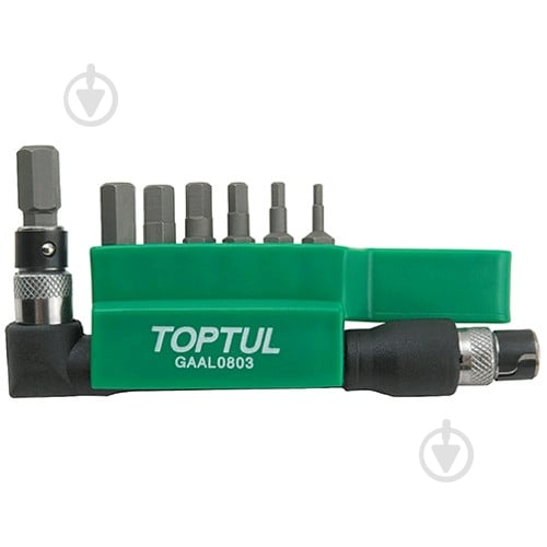 Набір біт Toptul 1/4" HEX 2-8мм 8 шт. GAAL0803 - фото 1