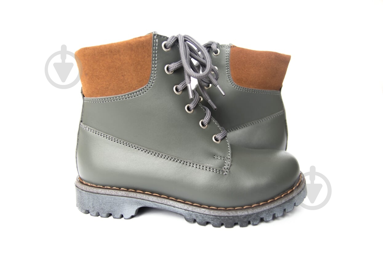 Ботинки для мальчика Мальви р.30 серый Ш-336 - фото 3 Ботинки для мальчика Мальви р.30 серый Ш-336 - фото 3