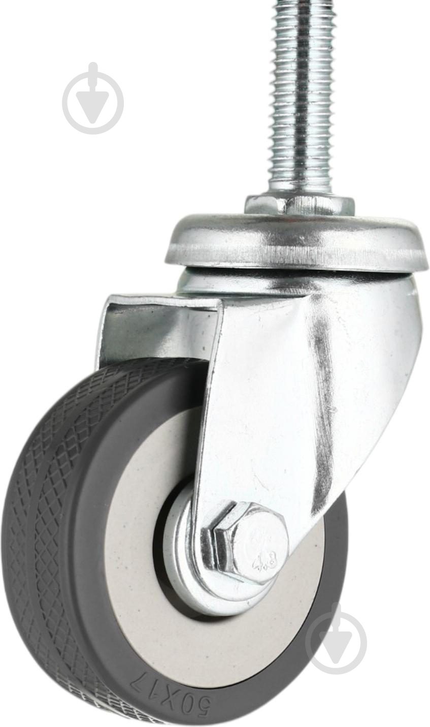 Колесо поворотне Longway d50 мм з різьбовим штифтом М10 3062-50 - фото 5