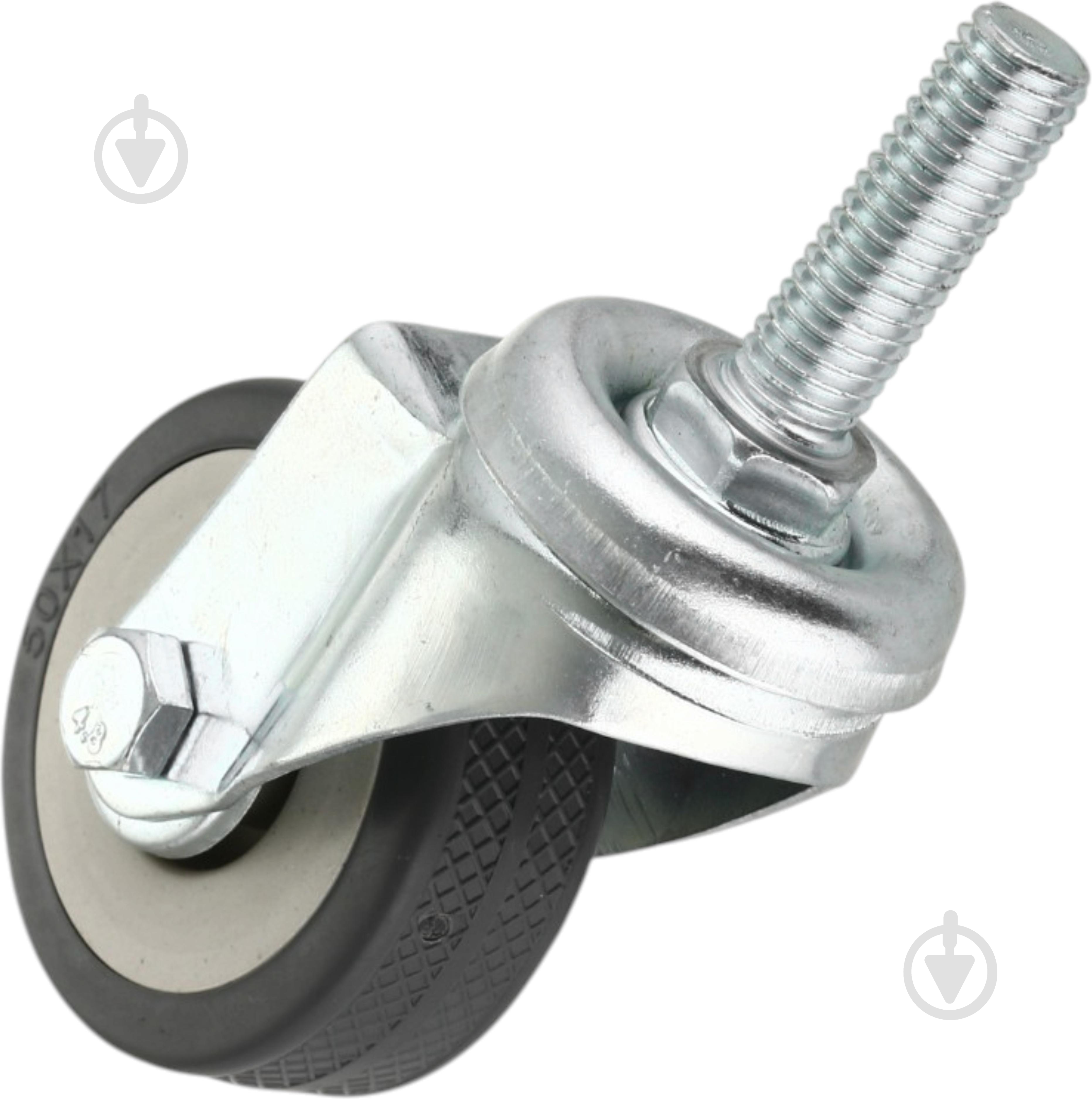 Колесо поворотне Longway d50 мм з різьбовим штифтом М10 3062-50 - фото 4