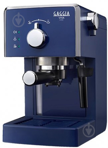Кофеварка рожковая Gaggia Viva Style Chic Blue - фото 1 Кофеварка рожковая Gaggia Viva Style Chic Blue - фото 1