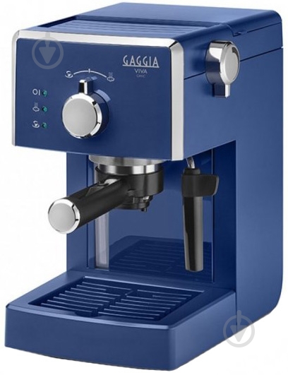 Кофеварка рожковая Gaggia Viva Style Chic Blue - фото 2 Кофеварка рожковая Gaggia Viva Style Chic Blue - фото 2