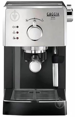 Кофеварка рожковая Gaggia Viva Deluxe Black - фото 1 Кофеварка рожковая Gaggia Viva Deluxe Black - фото 1