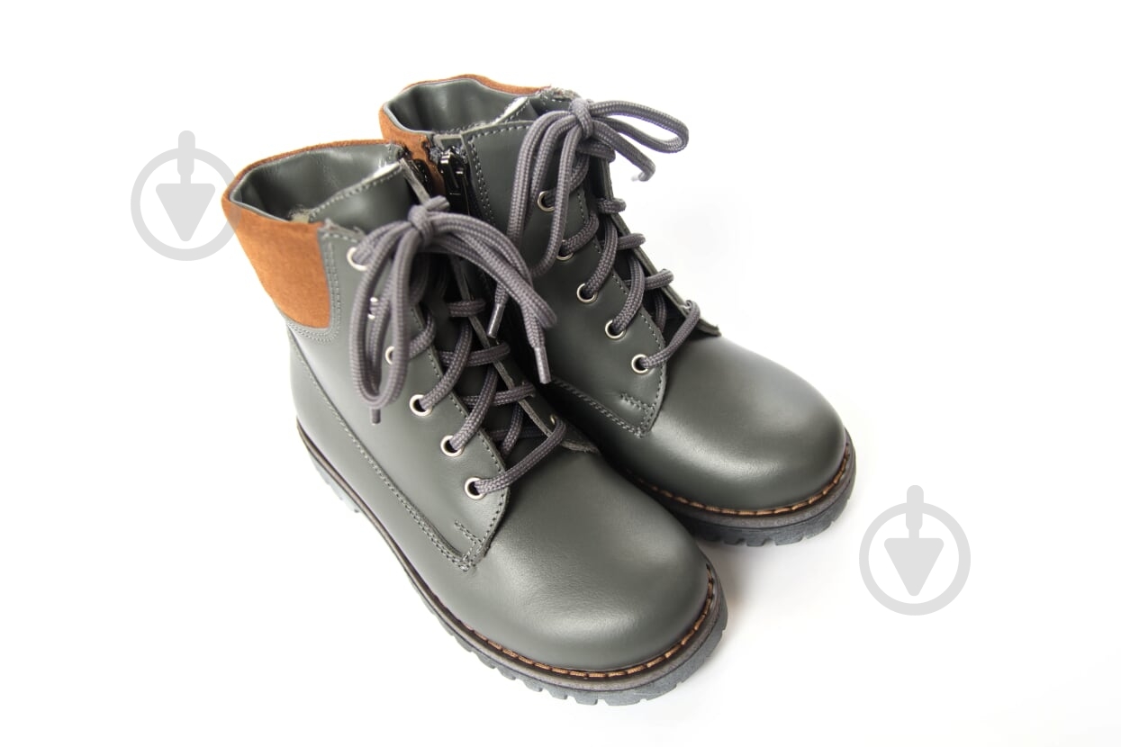 Ботинки для мальчика Мальви р.34 серый Ш-336 - фото 1