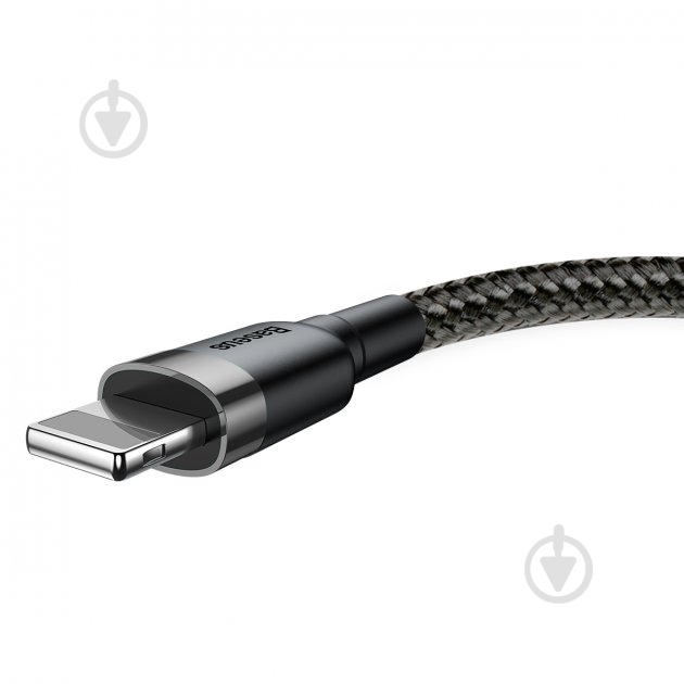 Кабель BASEUS Cafule USB 2.0 to Lightning 2A 3 м black (CALKLF-RG1) - фото 4