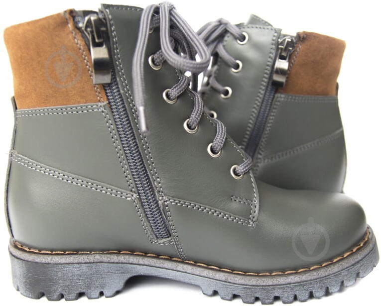 Ботинки для мальчика Мальви р.36 серый Ш-336 - фото 3