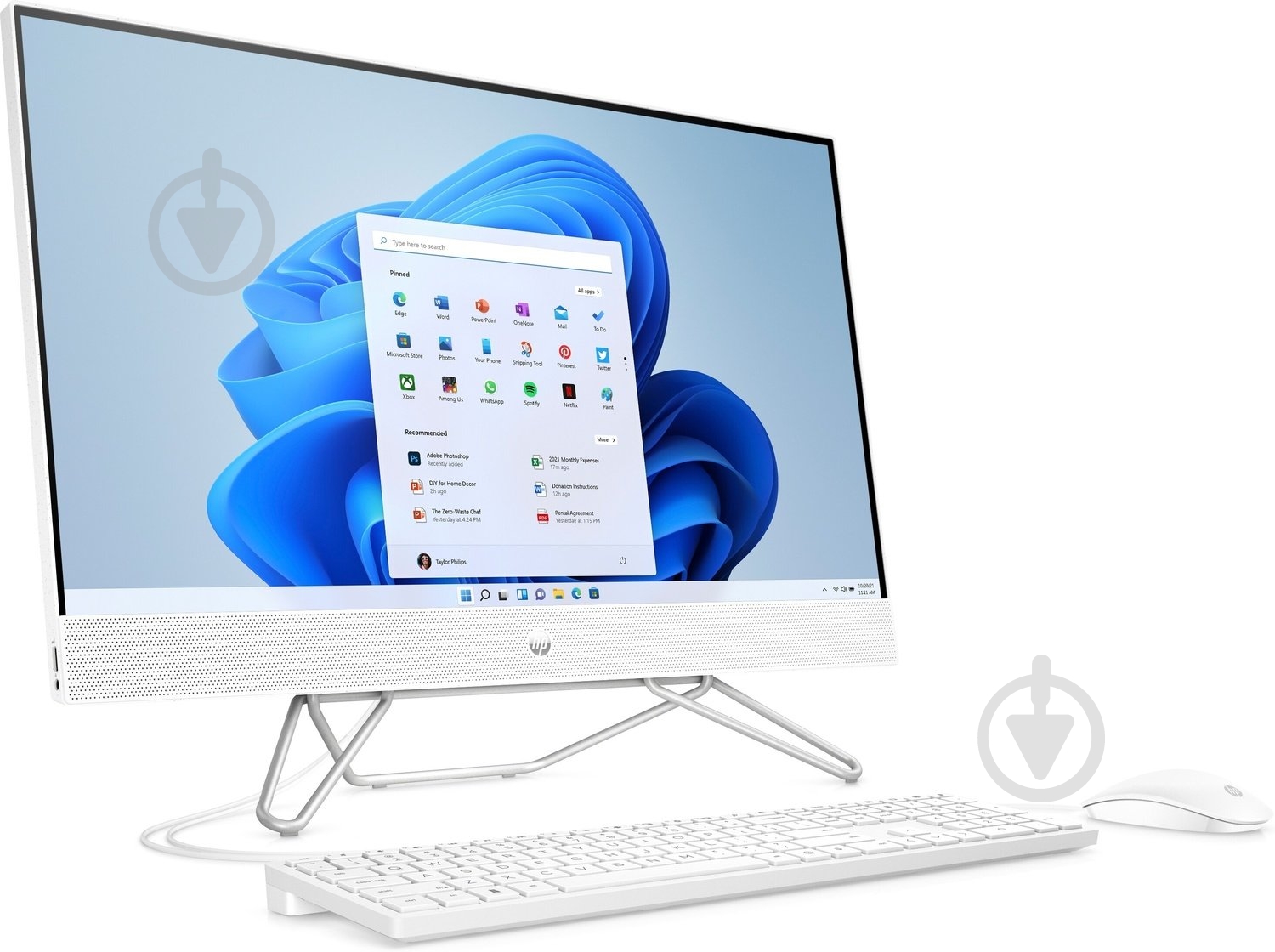Моноблок HP All-in-One 27 (6C9C0EA) white - фото 3