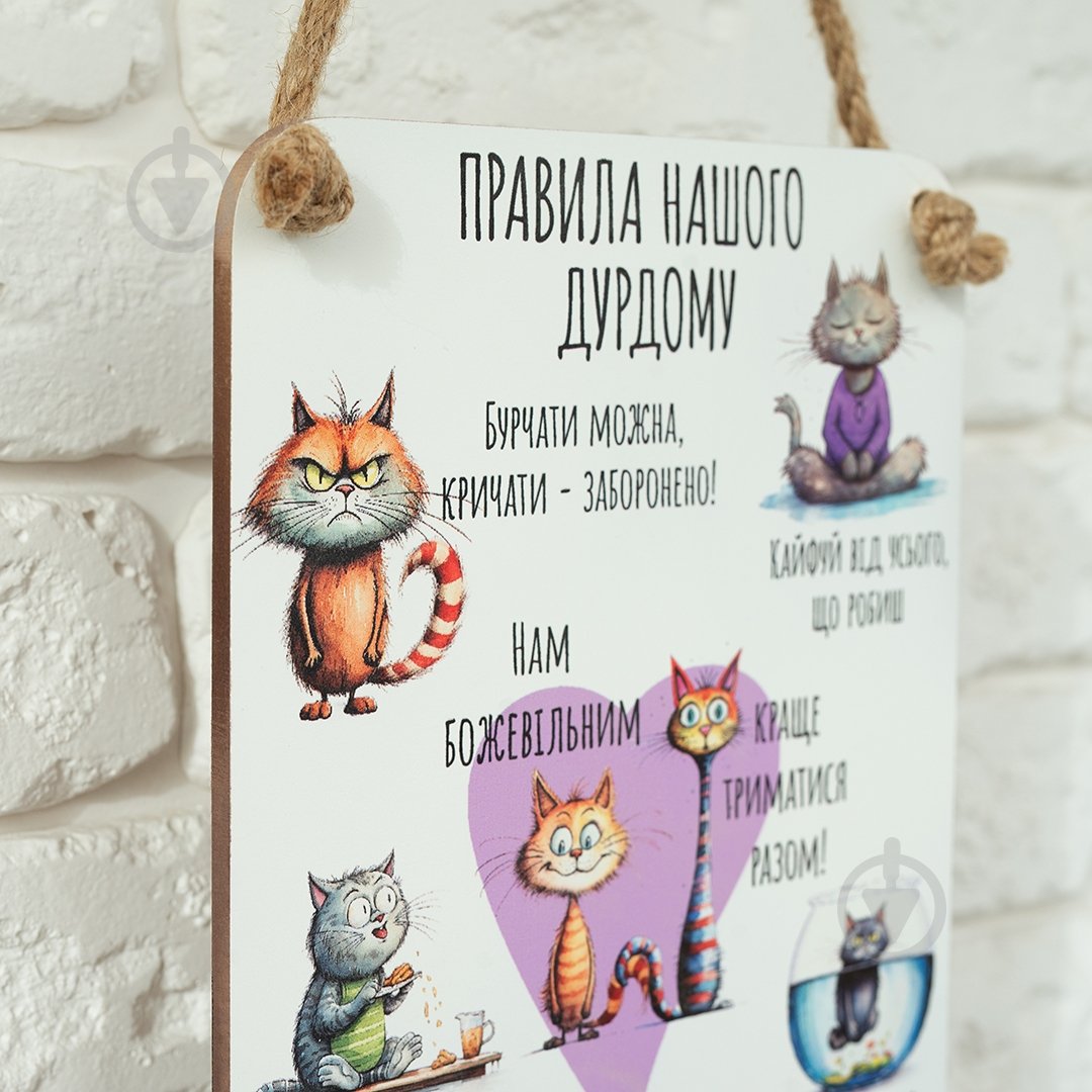 Картина Правила нашого дурдому Мануфактура Сірого Кота - фото 5