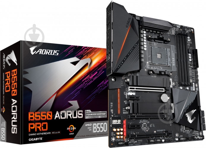 Материнская плата Gigabyte B550 AORUS PRO (Socket AM4, AMD B550, ATX) - фото 3 Материнская плата Gigabyte B550 AORUS PRO (Socket AM4, AMD B550, ATX) - фото 3