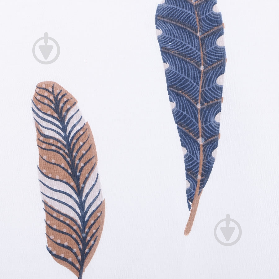 Комплект постельного белья Colour Feather семейный серый - фото 5