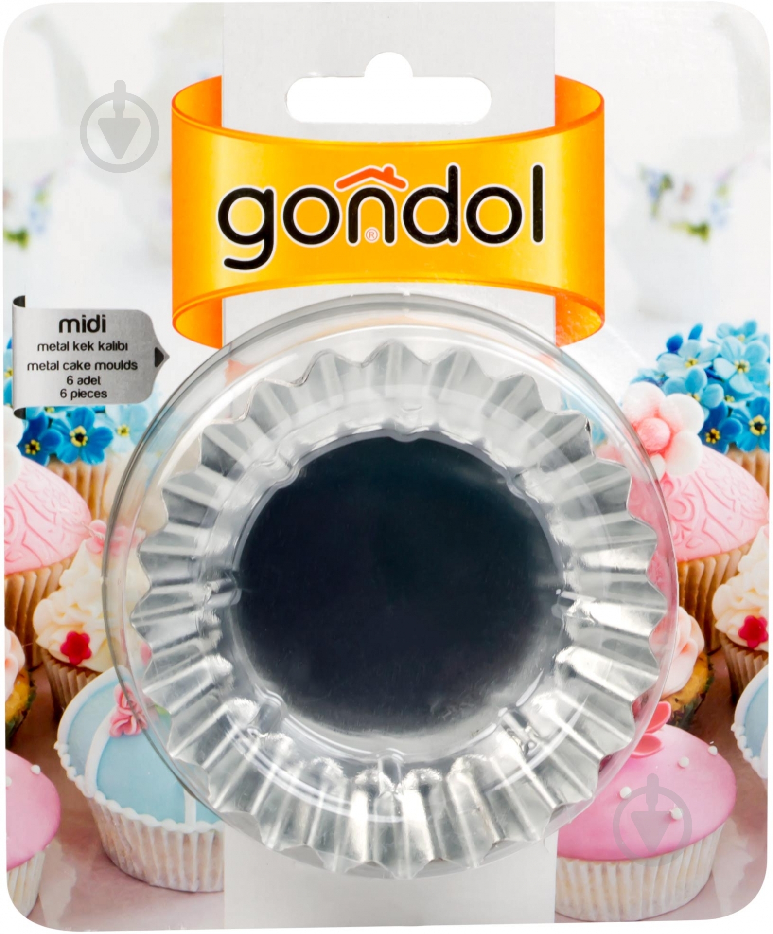 Форма для кексів Gondol Plastic 6 шт. G-21 - фото 2