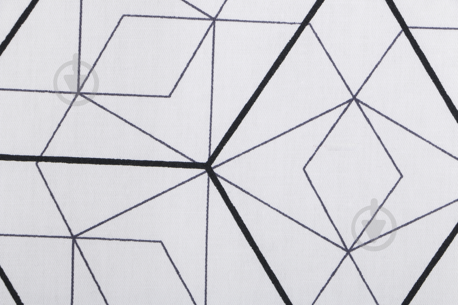 Комплект постільної білизни Geometry сімейний темно-синій - фото 4