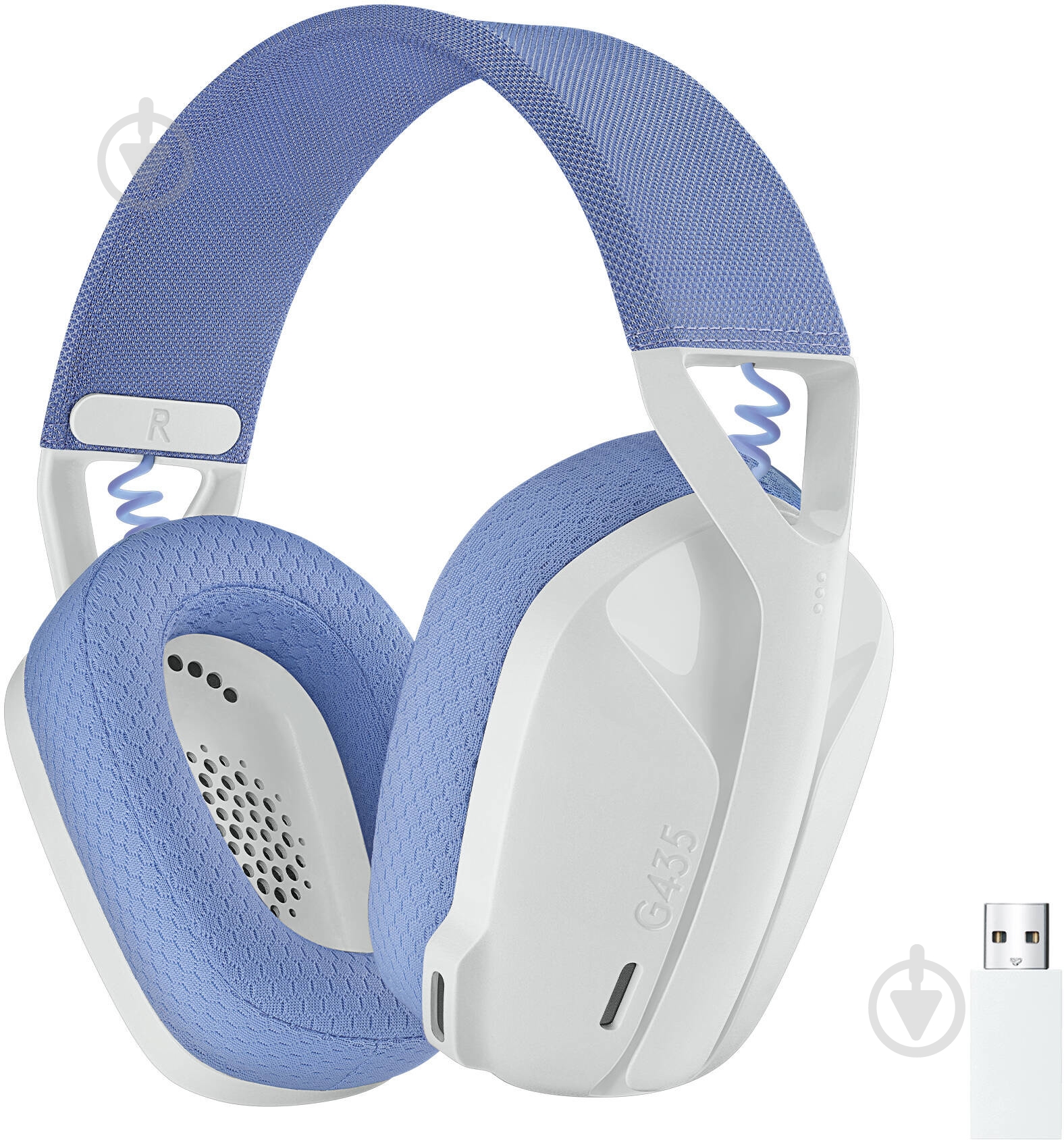 Гарнитура игровая Logitech G435 Lightspeed Wireless Gaming Headset white (981-001074) - фото 1 Гарнитура игровая Logitech G435 Lightspeed Wireless Gaming Headset white (981-001074) - фото 1