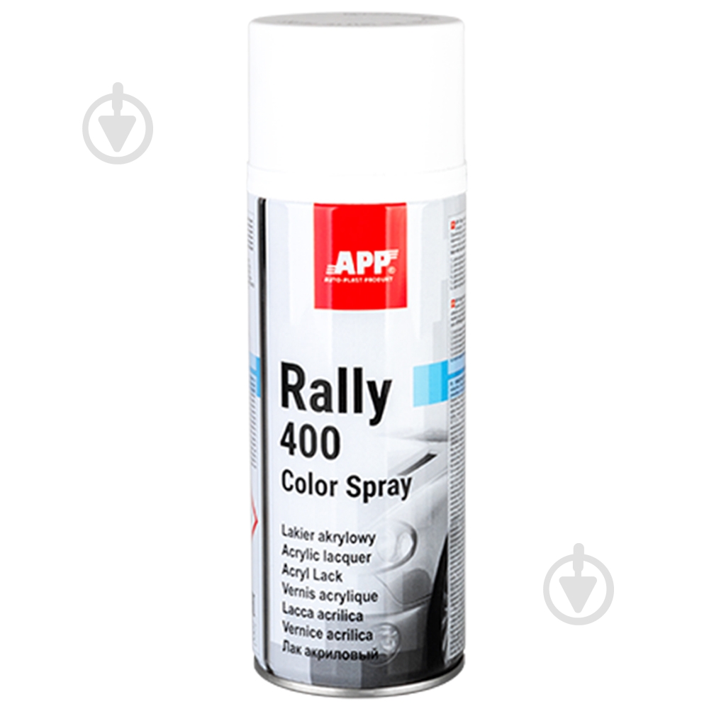 Краска аэрозольная Rally белый мат APP 400 мл - фото 1 Краска аэрозольная Rally белый мат APP 400 мл - фото 1