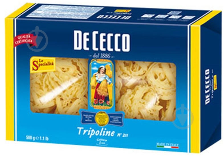 Макароны TM DE CECCO Tripoline Nidi Semola 500 г - фото 1 Макароны TM DE CECCO Tripoline Nidi Semola 500 г - фото 1