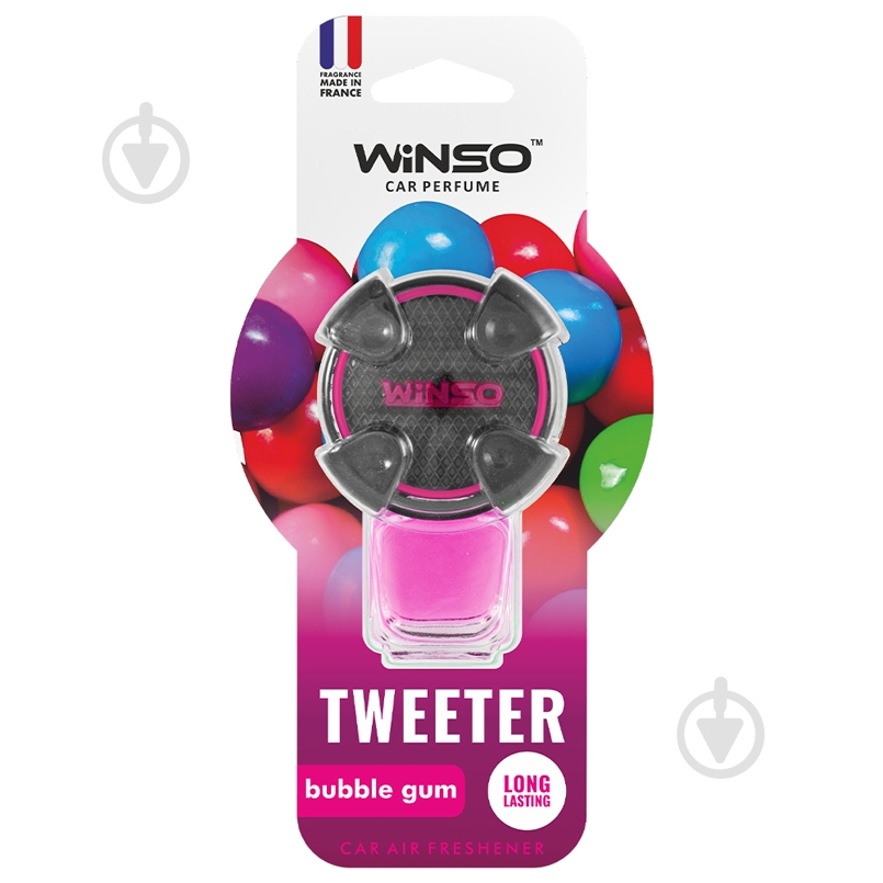 Ароматизатор на дефлектор WINSO Tweeter Bubble Gum 530840 8 мл - фото 1