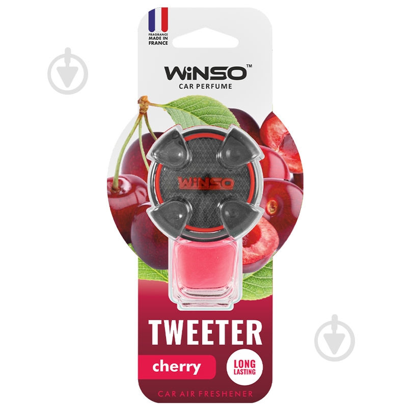 Ароматизатор на дефлектор WINSO Tweeter Cherry 530820 8 мл - фото 1 Ароматизатор на дефлектор WINSO Tweeter Cherry 530820 8 мл - фото 1