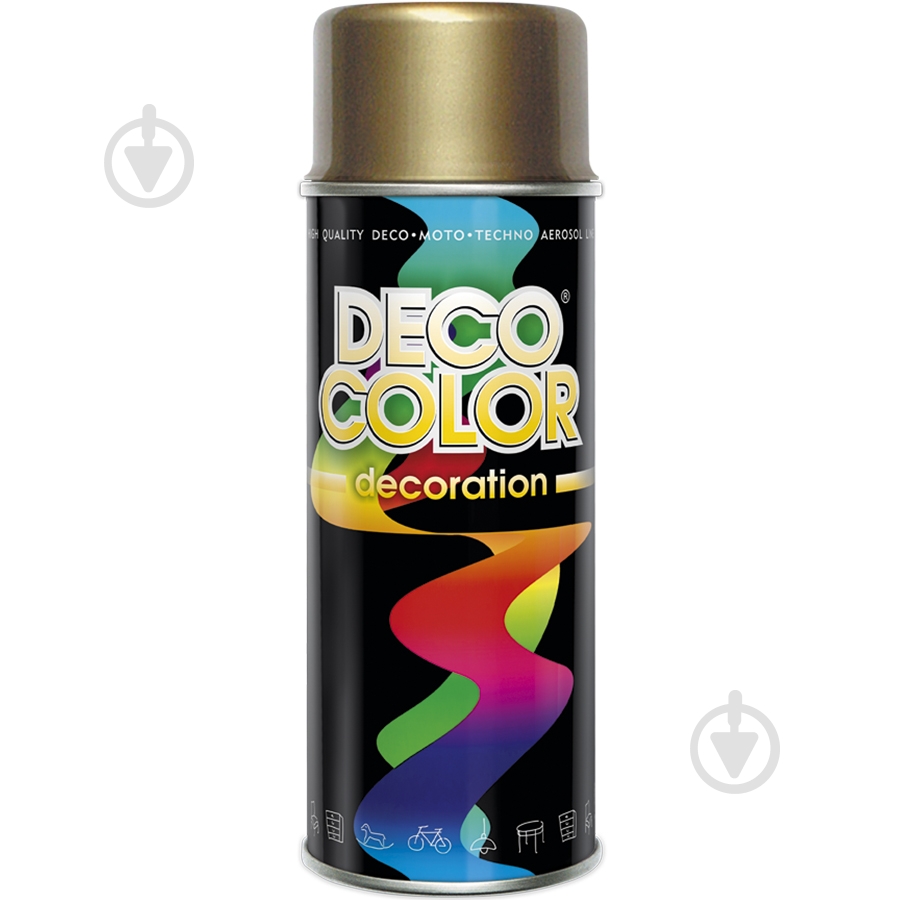Краска аэрозольная золото DecoColor 400 мл - фото 1 Краска аэрозольная золото DecoColor 400 мл - фото 1