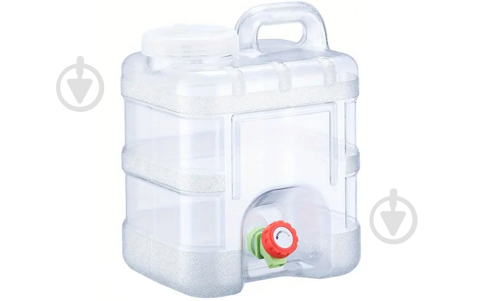 Бутель для води VIO з краном 7,5 л полікарбонатний з ручкою, ViO PC-TV 7,5L - фото 1