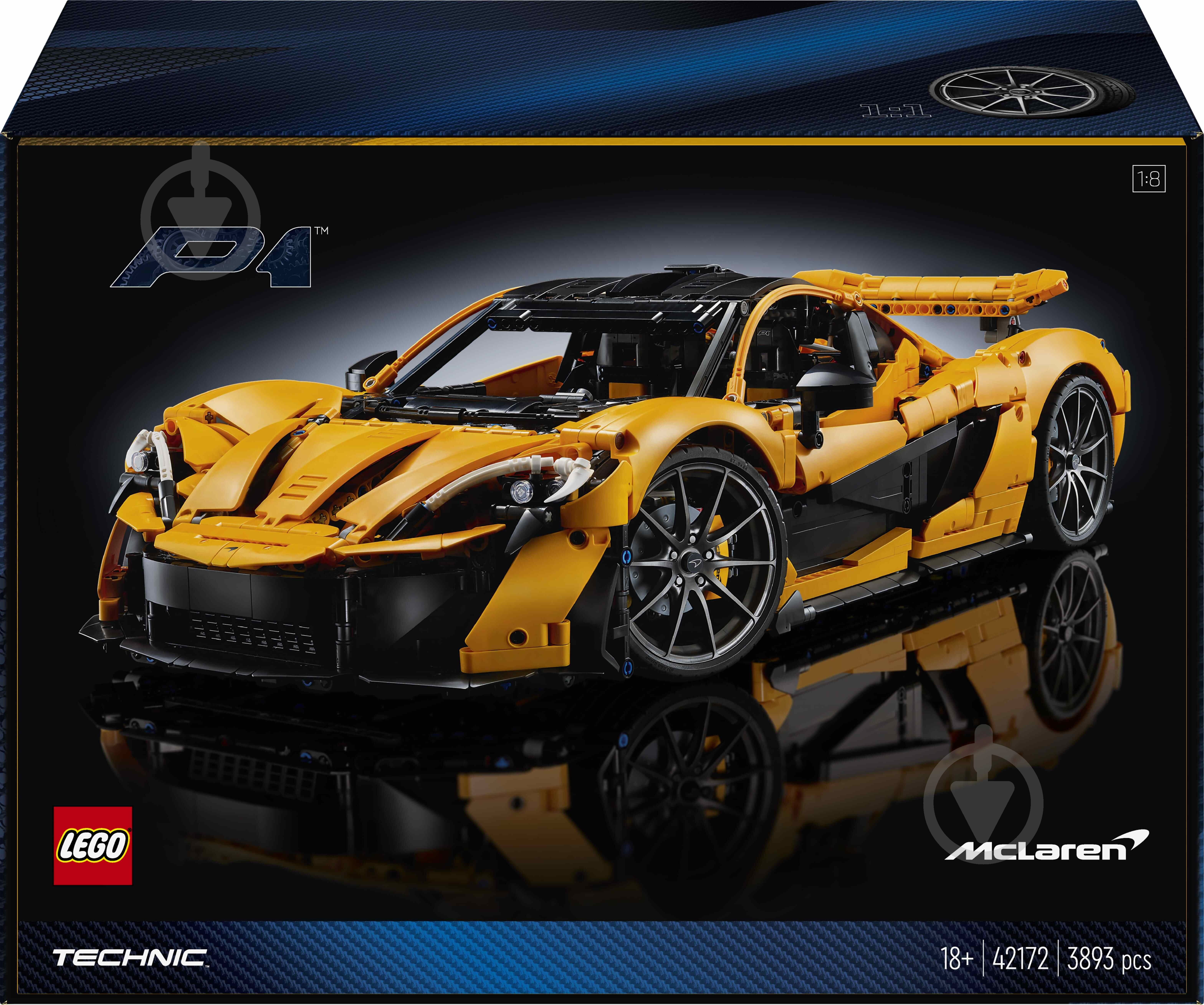 Конструктор LEGO Technic McLaren P1™ 42172 - фото 1 Конструктор LEGO Technic McLaren P1™ 42172 - фото 1