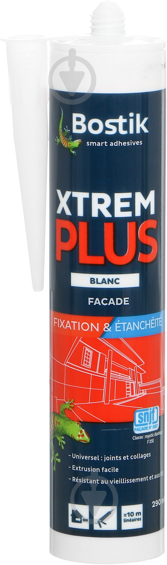 Клей-герметик Bostik XTREM PLUS facade белый 290 мл - фото 1