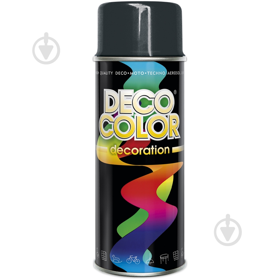 Краска аэрозольная серый (RAL7005) DecoColor 400 мл - фото 1 Краска аэрозольная серый (RAL7005) DecoColor 400 мл - фото 1