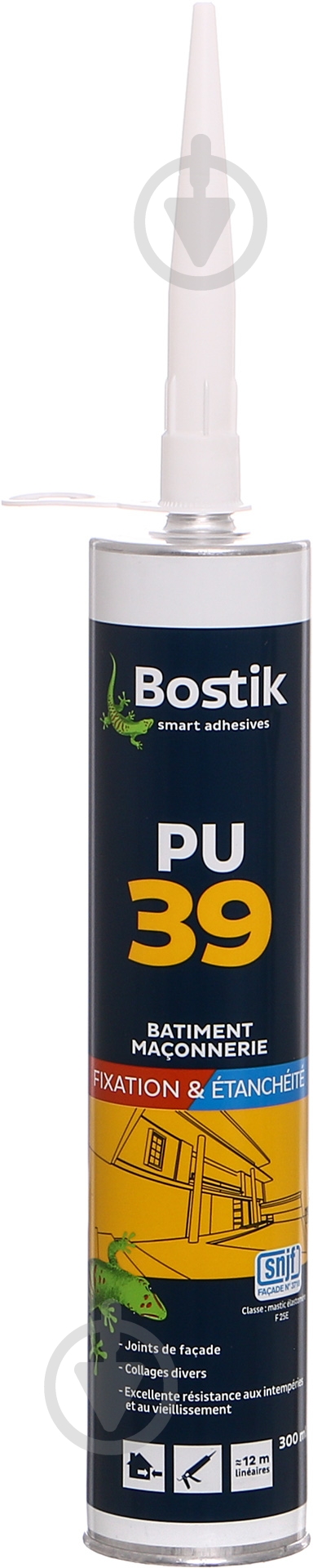Клей-герметик поліуретановий Bostik PU 39 білий 300 мл - фото 2 Клей-герметик поліуретановий Bostik PU 39 білий 300 мл - фото 2