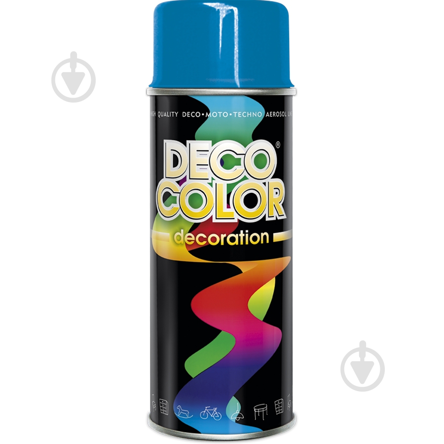 Краска аэрозольная синий (RAL5015) DecoColor 400 мл - фото 1