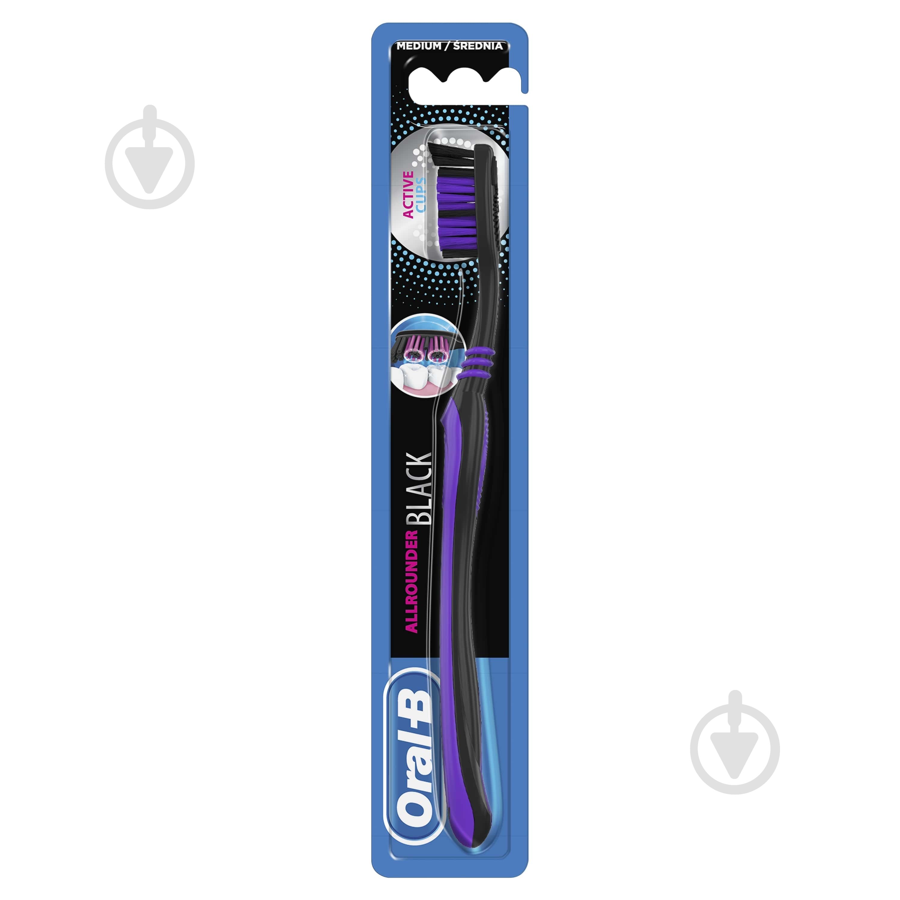 Зубна щітка Oral-B Всебічне чищення Black середньої жорсткості 1 шт. - фото 1