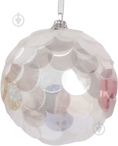 Шар пластиковый Shunda з лускою d80 SDA94480W 80 мм белый SDA94480W - фото 1