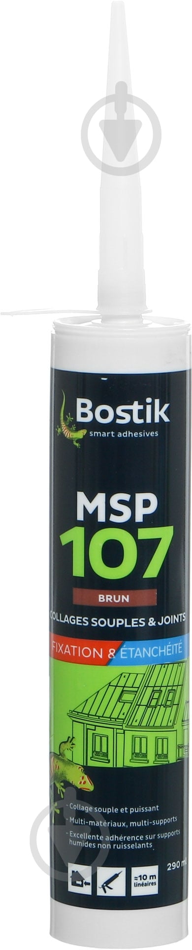 Клей-герметик Bostik MSP 107 290 мл коричневий - фото 2 Клей-герметик Bostik MSP 107 290 мл коричневий - фото 2