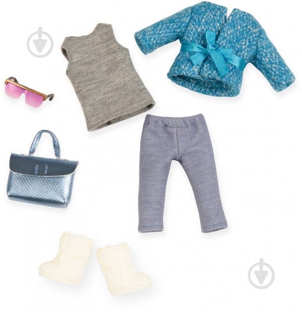 Одяг для ляльки Lori Блакитне пальто - фото 1 Одяг для ляльки Lori Блакитне пальто - фото 1