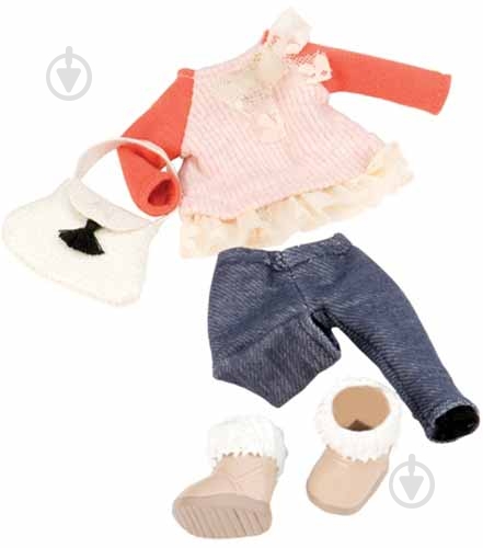 Одяг для ляльки Lori з мереживами - фото 1