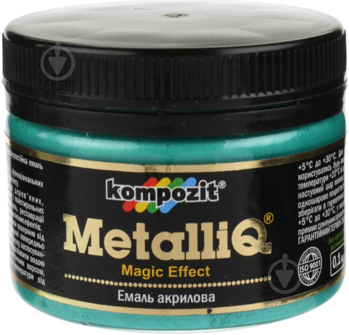 Эмаль акриловая MetalliQ Kompozit изумруд 0,086 л - фото 1