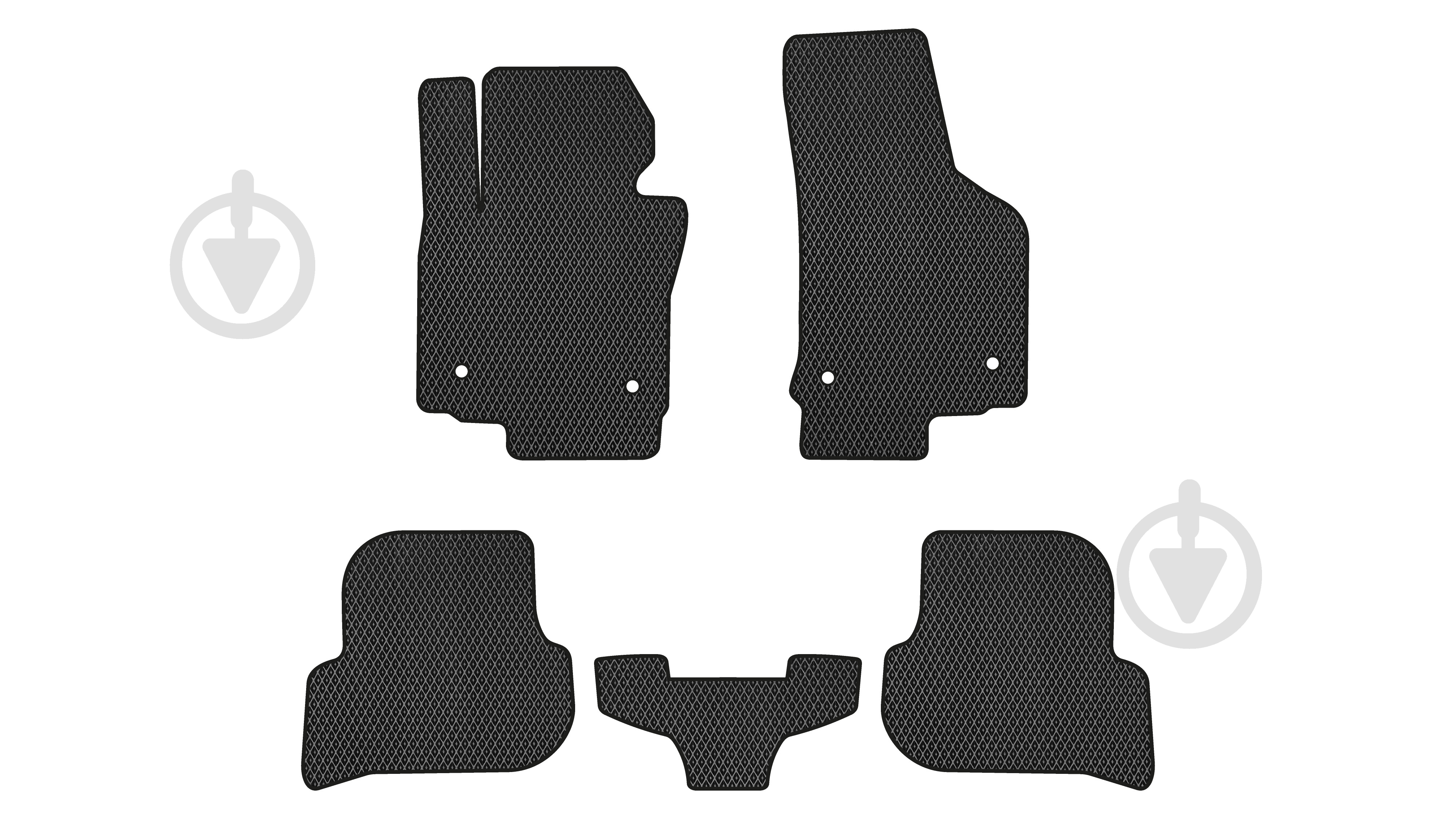 Коврики автомобильные EVAtech Seat Leon 2005-2012 (ST1730CV5RBB) модельные - фото 1