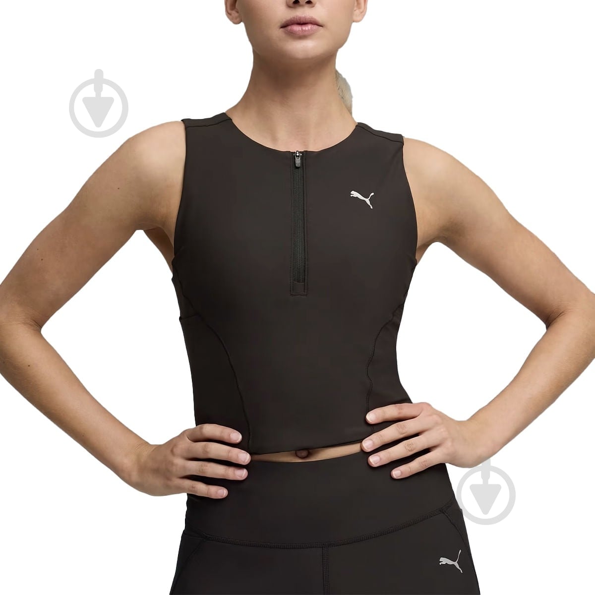 Топ Puma W RUN LIGHTSTRIDE CROP TOP 52842801 р.M черный - фото 5