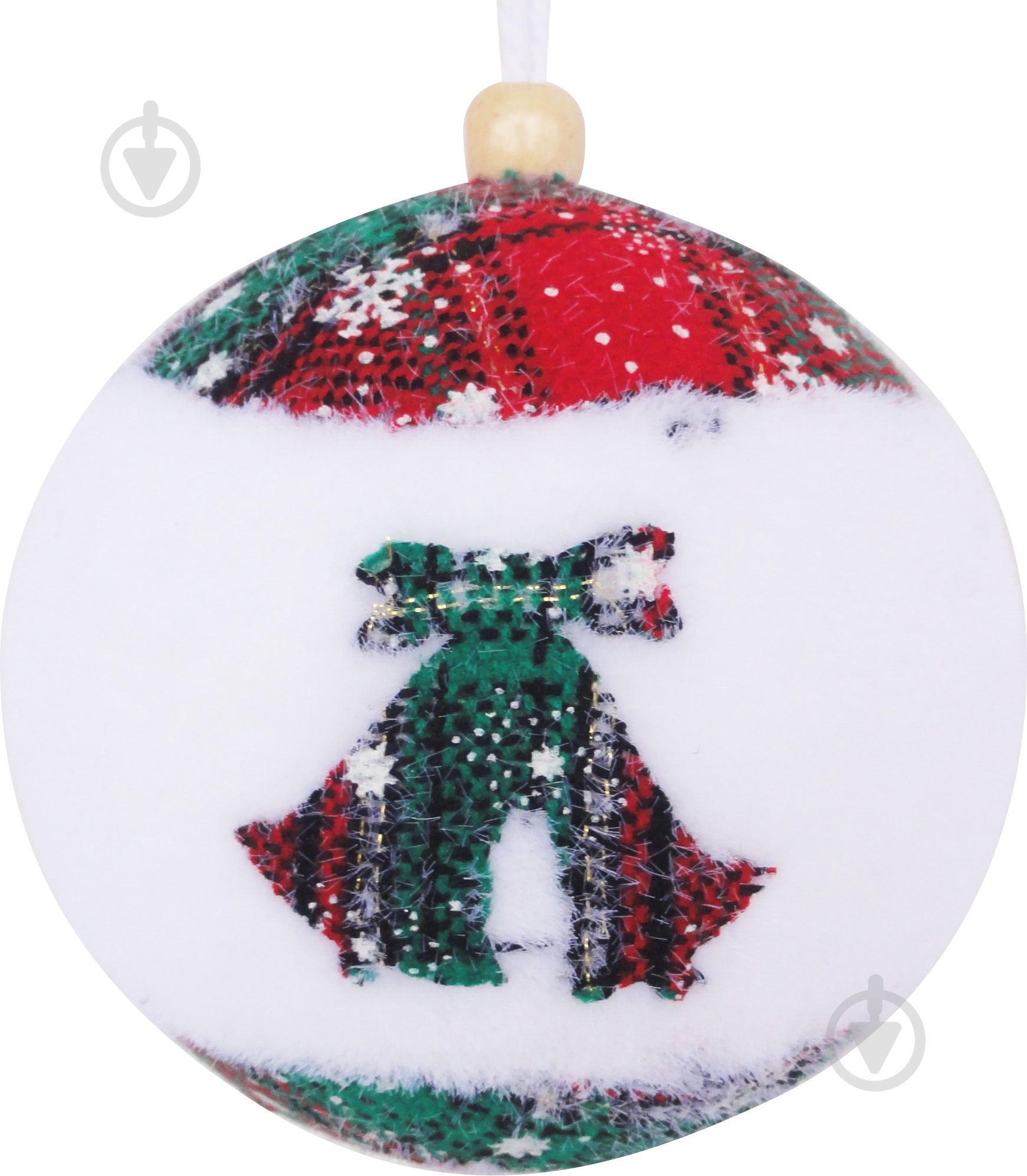 Шар пластиковый Shunda Кантрі d100 SDA112310W 100 мм белый/разноцветный SDA112310W - фото 1