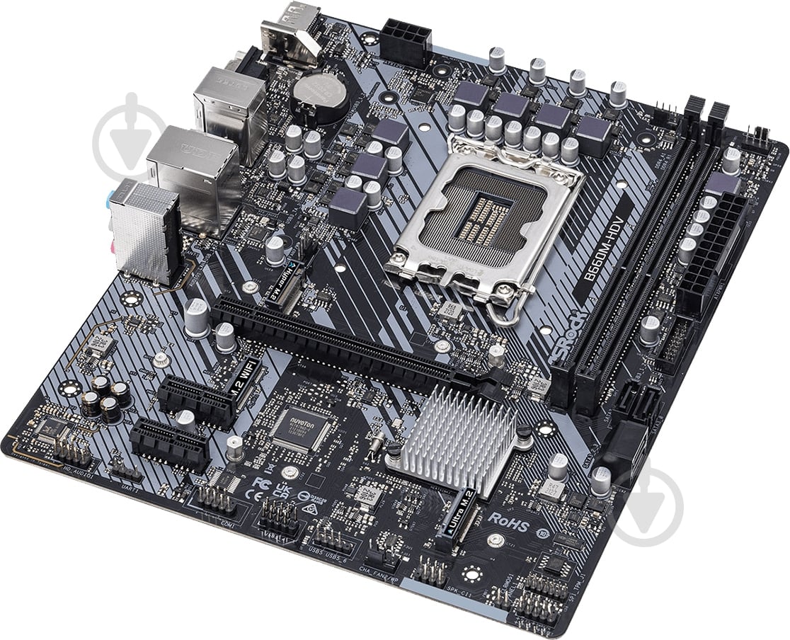 Материнская плата ASRock B660M-HDV (Socket 1700, Intel B660, micro ATX) - фото 3 Материнская плата ASRock B660M-HDV (Socket 1700, Intel B660, micro ATX) - фото 3