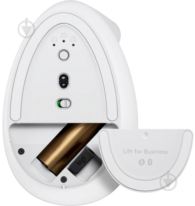 Мышка Logitech Lift Bluetooth Vertical Ergonomic white (910-006496) - фото 2 Мышка Logitech Lift Bluetooth Vertical Ergonomic white (910-006496) - фото 2