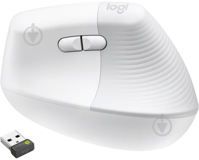 Мышка Logitech Lift Bluetooth Vertical Ergonomic white (910-006496) - фото 3 Мышка Logitech Lift Bluetooth Vertical Ergonomic white (910-006496) - фото 3