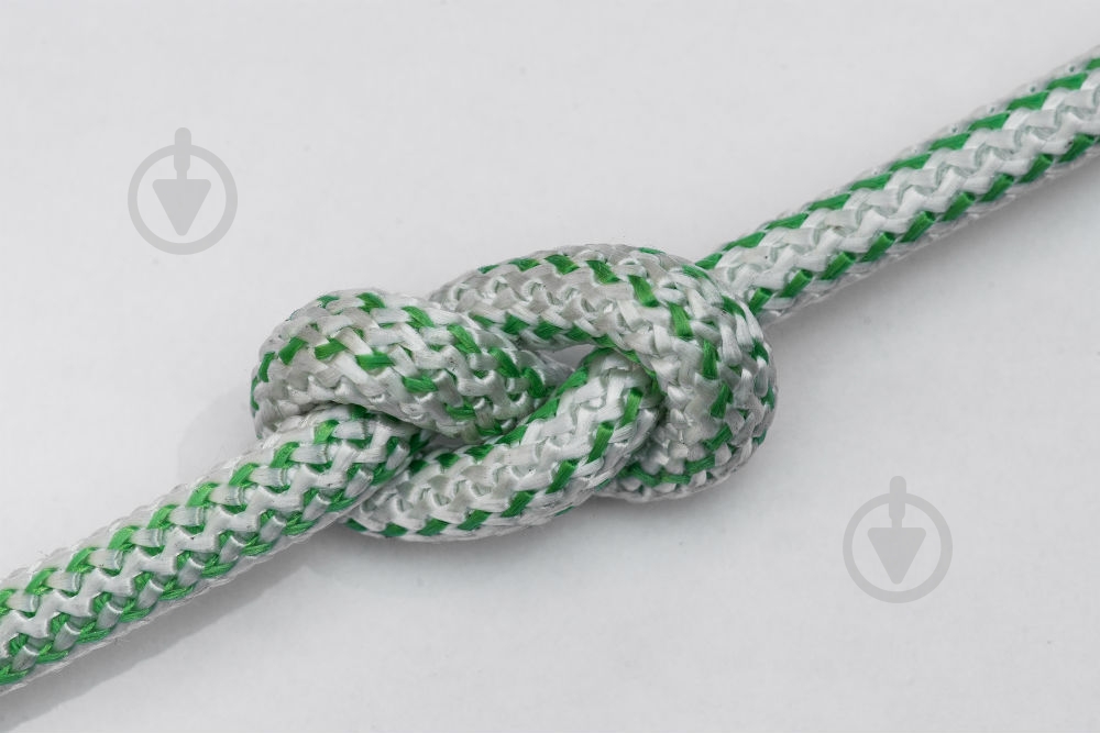 Шнур капроновый вязаный 10 мм зеленый - фото 1