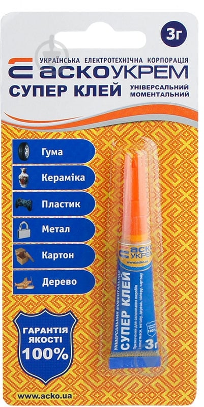 Суперклей Аско-Укрем A.HC-1-3 3 г - фото 1