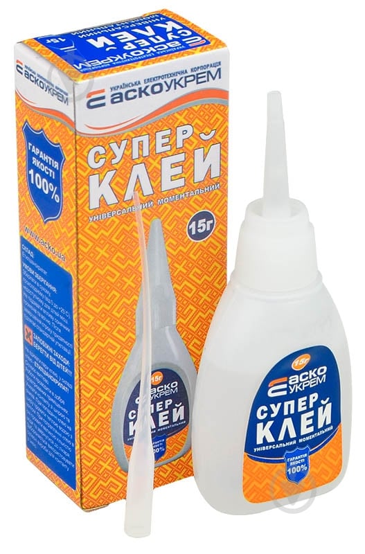 Суперклей АскоУКРЕМ A.HC-1-15 15 г - фото 1